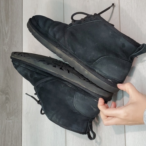 Ugg Australia Mens Neumel 3236 Ankle Leather Sheepskin Chukka Boots shoes - Picture 9 of 13